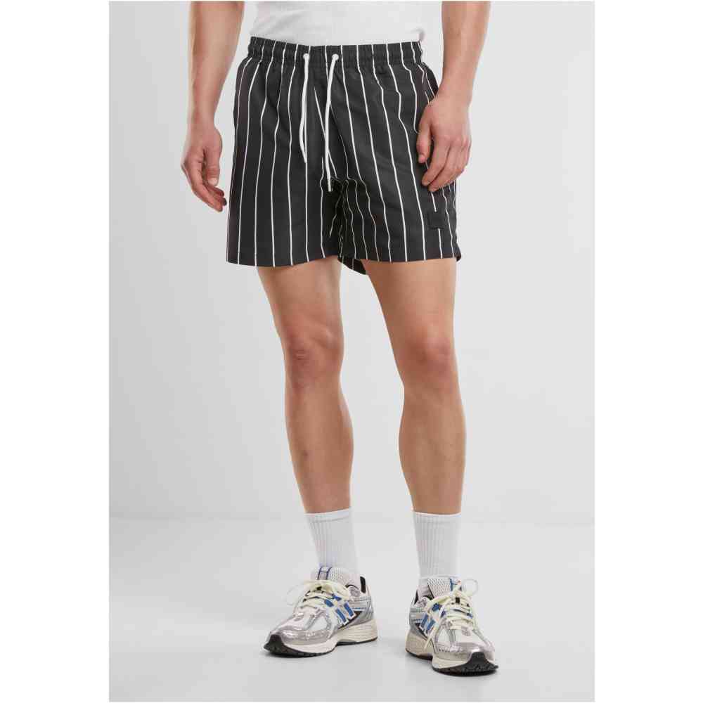 Urban Classics - Stripe Swim shorts - Black